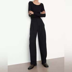 Vince Drapey Wide Leg Pants - Black